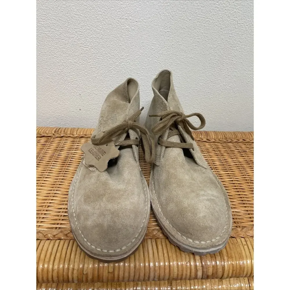 Mens Bata Safari Chukka Boots Shoes Tan Suede Kenya Made New
